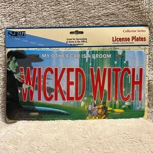WICKED SIGN OF TIMES Collector Series “Wicked Witch” Vintage License Plate: 2000